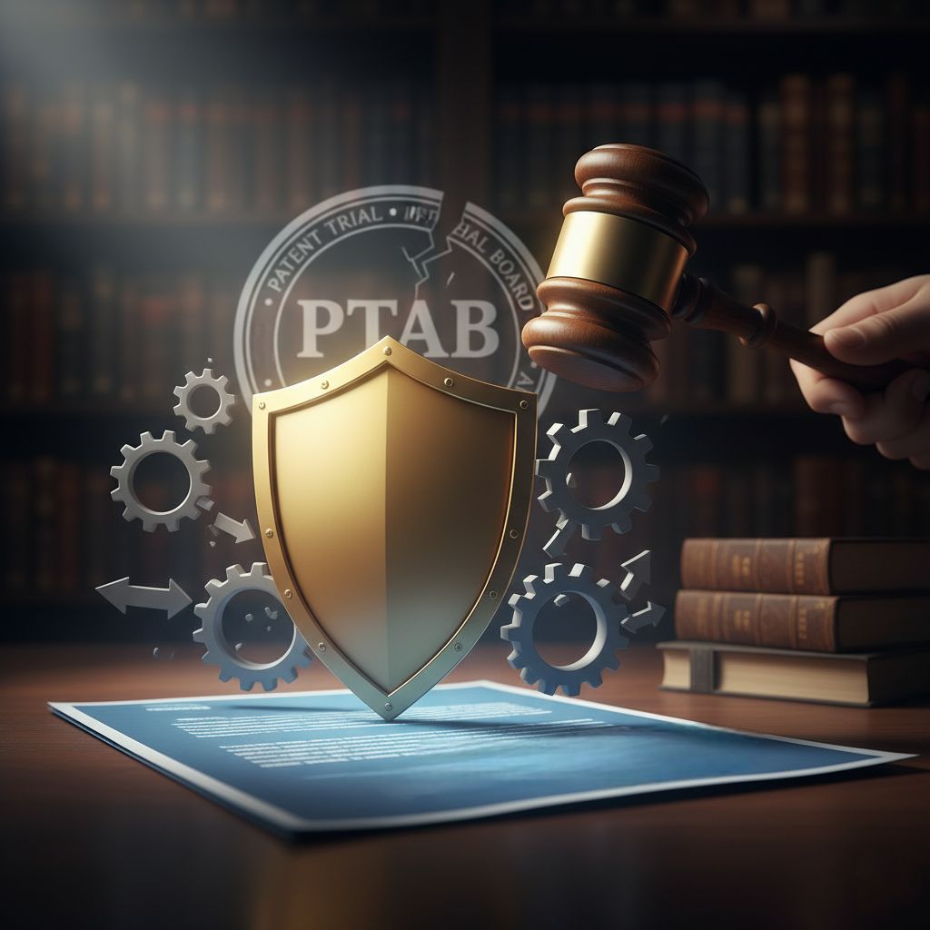PTAB patent challenge and invalidity concept
